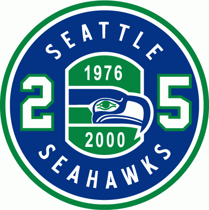 Seattle Seahawks 2000 Anniversary Logo DIY iron on transfer (heat transfer)